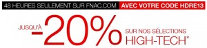 Code avantage FNAC -20%