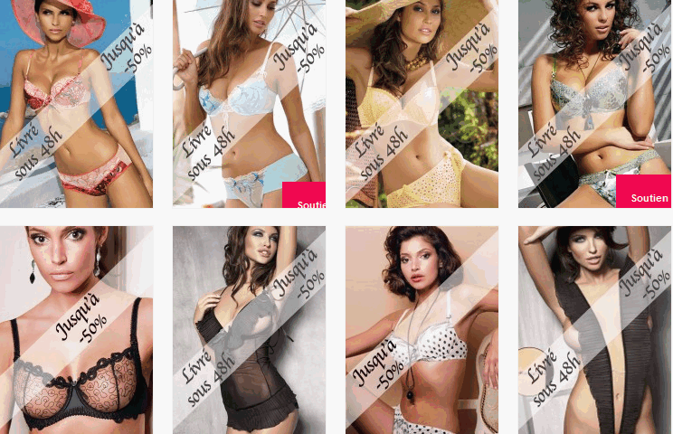 Code promotion 7% sur lingerie fine