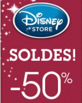 Soldes Disney Store moins 50 pourcents