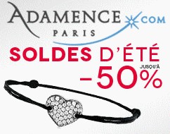 Soldes Moins 50 pourcents bijoux et code reduction 5 pourcents