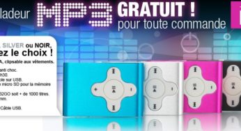 Un lecteur MP3 gratuit pour toutes commandes sur la Maison de Valérie