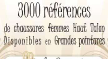 10% de reduction sur les chaussures femmes