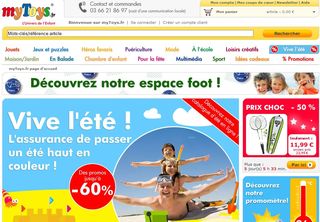 Code Promo 15 euros de réduction valable jusqu’au 26 juin sur myToys.fr