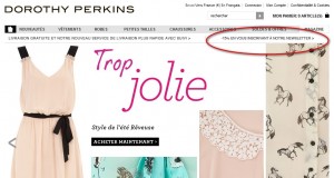 Dorothy Perkins France Bon plan