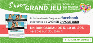 gagner des bons cadeaux Douglas