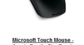 La Souris Tactile Microsoft Touch Mouse à 22 euros au lieu de 54