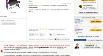 La Playstation PS3 SLIM 160 Go + Manette Dual Shock à 204,90 euros (frais de port inclus) plus au choix jeu Uncharted 3 ou l’oreillette bluetooth GRATUIT