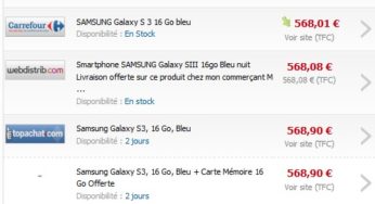 Super Promo ! Le Samsung Galaxy S3 16go bleu débloquée sans engagement pour seulement 533,20 euros (frais de port inclus)