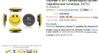 Promo : Caméra espion badge Visionaer SPY à seulement 39,99 euros au lieu de 99,99 euros