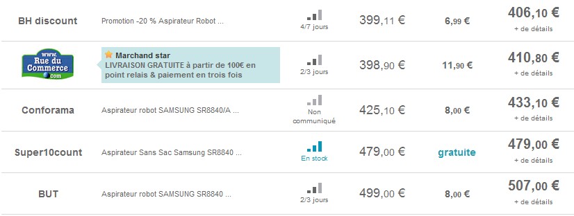 VENTE FLASH: L’aspirateur robot SAMSUNG Navibot à seulement 259 euros au lieu de 409 euros AUJOURD’HUI seulement