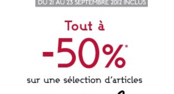 Vente Flash ! Articles Agnès B. à moitiés prix chez Galeries Lafayette