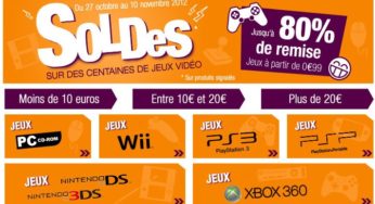Soldes jeux vidéo chez Cultura jusqu’à moins 80% sur les jeux Wii, Xbox, PS3, PS2, DS, 3DS et PC