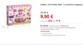 Soldes ! La machine à gâteaux (pâte à modeler) Hello Kitty à seulement 11,89 euros (port inclus) au lieu de 22,89 euros