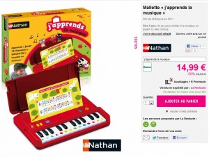 LA MALLETTE NATHAN J'APPRENDS LA MUSIQUE A MOITIE PRIX