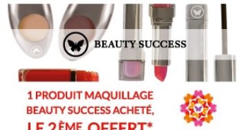 Beauty Success : 1 produit de maquillage acheté = 1 produit gratuit !