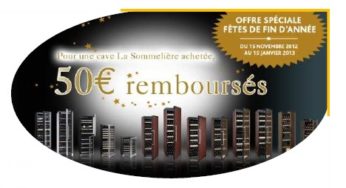 ODR ! 50 euros remboursés sur l’achat d’une cave à vin la Sommelière