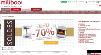 Soldes! Jusqu’à moins 70% sur meubles et articles de déco design chez Miliboo