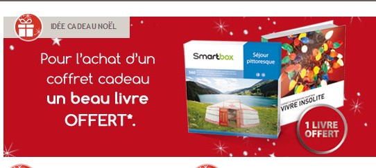 1 coffret cadeau NOEL acheté = 1 beau livre gratuit 