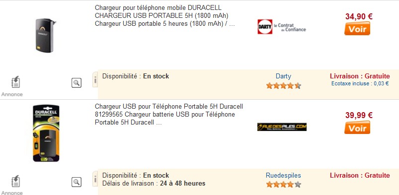 MOITIE PRIX ! Chargeur USB Portable Duracell 1800 mAh pour 15,88 euros (livraison gratuite)