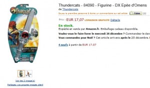 Le plus bas prix ! DX Epée d'Omens des Thundercats a seulement 17,07 euros (port inclus)