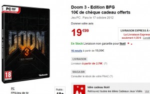 oOffre spéciale Jeu PC Doom 3 - Edition BFG acheté = 10 euros en chèque cadeau offerts - FNAC