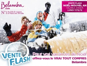 Vente Flash Belamdra ! moins 35% sur les séjours au ski Noel et Jour de l’an