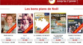 Vente flash jusqu’à -80% sur les abonnements revues/journaux