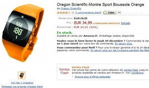 Vente Flash ! Montre boussole Oregon Scientific à seulement 34,99 euros (port inclus) au lieu de 59,90 euros