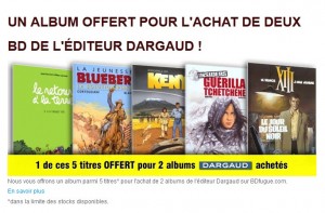 1 BD offerte pour l’achat de 2 BD Dargaud