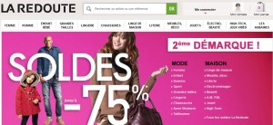 DEUXIEME DEMARQUE SOLDES LA REDOUTE