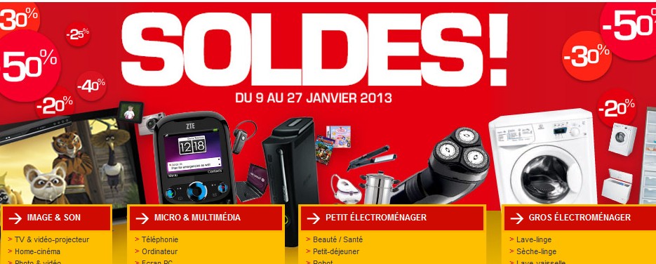 Les deuxièmes démarques des soldes hiver 2013 (Amazon, Redoute, Fnac, Boulanger, Vetements, Chaussures….)