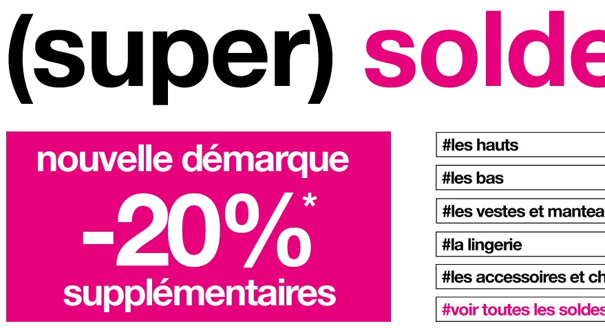 Les deuxièmes démarques soldes hiver 2013… vêtements (Kiabi, Gemo, Pimkie, Galeries Lafayette, La Halle, Adidas, Amazon….)