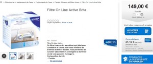 Filtre On Line Active Brita Castorama