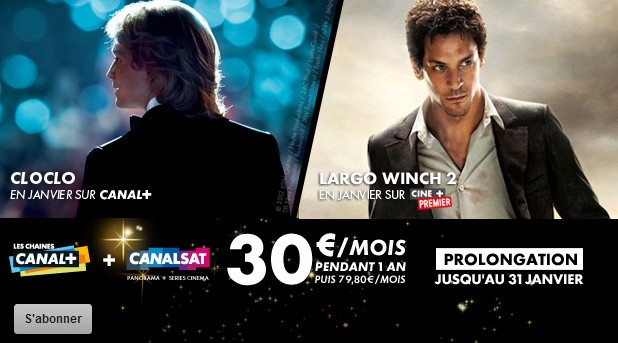 Offres Spéciales Canal Plus et CanalSat du mois de janvier 2013 – DERNIER JOUR