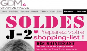 Soldes grain de malice GDM 2013