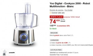 Yoo Digital - Cookyoo 2000 - Robot Multifonction - Blanc