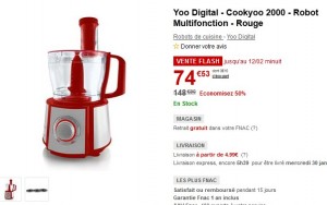 Yoo Digital - Cookyoo 2000 - Robot Multifonction - Rouge