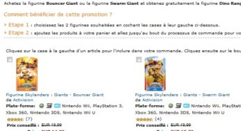 Bon plan : 1 figurine Skylanders achetée = 1 figurine gratuite