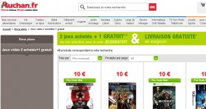 BON PLAN ! 1 jeu gratuit pour l’achat de 2 jeux vidéo (PS3, Xbox 360, Wii, PSP, PC)