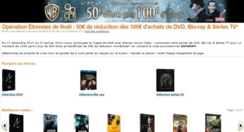 Bon plan Blu-ray/DVD Warner Bros ! 50 euros de remise pour 100 euros d’achat