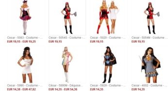 Costumes adulte/enfant à moins 70% (à partir de 5 euros) Deuxième démarque déguisement César