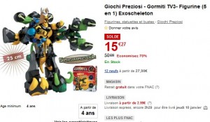 Figurine 25cm (5 en 1) Gormiti TV3- Exoscheleton  Giochi Preziosi a seulement 15,27 euros !! (au lieu de plus de 45 euros)