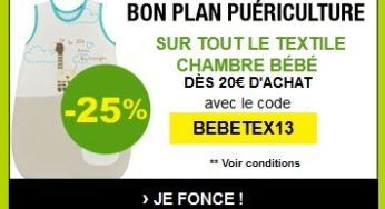 Moins 25% de réduction immédiate sur les gigoteuses – Auchan.fr