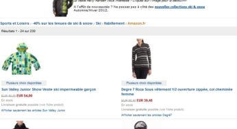 Moins 40% sur les tenues de ski (vestes, gants, combinaisons…)