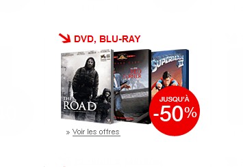 Moins 50% sur les DVD et Blu-ray à la FNAC (SOLDES)