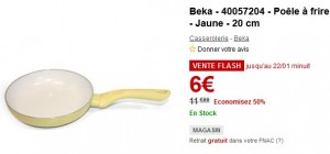 Poêle à frire revêtement céramique Beka 20cm à seulement 6 euros au lieu de 11,99 euros