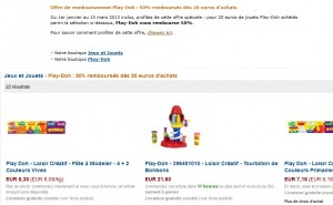 Offre de remboursement Pâte à Modeler Play-Doh – 50% de remboursé pour 20 euros d’achat