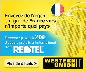 Offre Western Union : envoyez de l’argent à l’étranger et recevez jusqu’à 20 euros de communication gratuite Rebtel