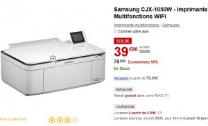 Seulement 39,90 euros ! Imprimante Multifonctions WiFi Samsung à moitié prix ! 