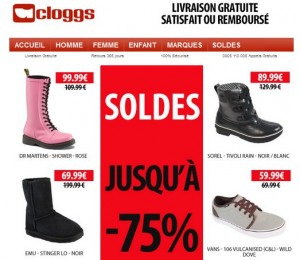 soldes cloggs hiver 2013